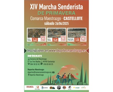 XIV MARCHA SENDERISTA DE PRIMAVERA COMARCA MAESTRAZGO 